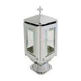 Lampada a candela monumento in ottone, 29 X 12,5 cm